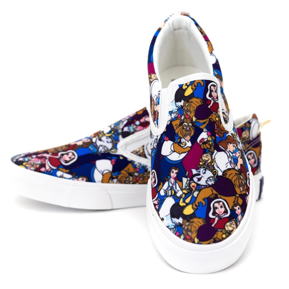 ⏳1 LEFT⏳ Beauty & The Beast 9 Enchanted Christmas Disney Princess Slip-on Flat